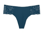 Victoria Secret Panti colaless invisible con ribete de encaje y brillo