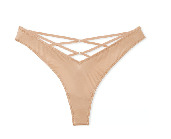 Victoria Secret Panti colaless cavada con parte posterior a tiras