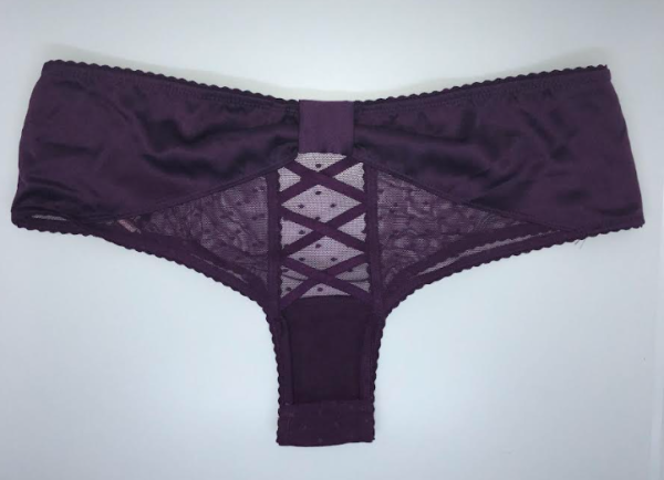 Victoria Secret Panti colaless de encaje sin entrepierna con moño en la parte posterior