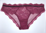 Victoria Secret Panti estilo bikini con ribete de encaje y malla tease