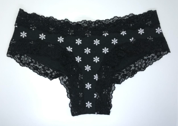 Victoria Secret Panti cheeky de algodón con cintura de encaje
