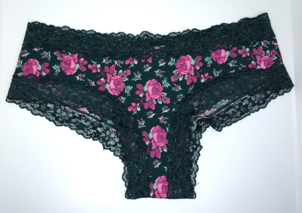 Victoria Secret Panti cheeky de algodón con cintura de encaje
