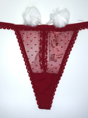 Victoria Secret Hilo encaje pompones