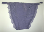 Victoria Secret Panti estilo bikini de tiras y ribete de encaje