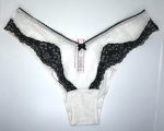 Victoria Secret Panti estilo hiphugger con ribete de encaje