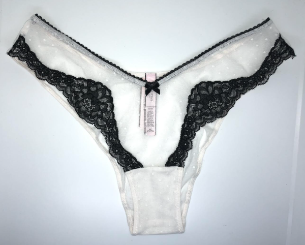 Victoria Secret Panti estilo hiphugger con ribete de encaje