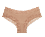 Victoria Secret Panti cheeky de algodón con cintura de encaje