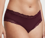 Victoria Secret Panti cheeky de algodón con cintura de encaje