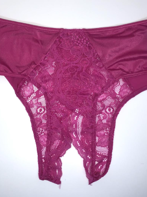 Victoria Secret Panti de encaje sin entrepierna