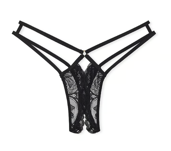 Victoria Secret Panti colaless sin entrepierna a tiras de encaje
