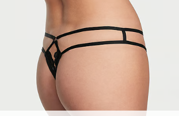 Victoria Secret Panti colaless sin entrepierna a tiras de encaje
