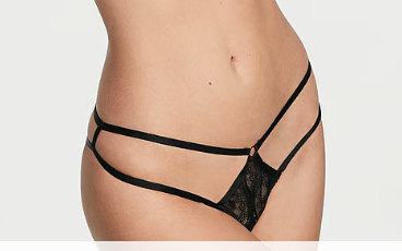 Victoria Secret Panti colaless sin entrepierna a tiras de encaje