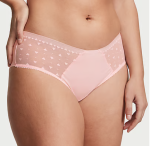 Victoria Secret Panti estilo hiphugger invisible con ribete de encaje