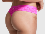 Pink Panti colaless de encaje