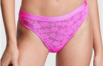 Pink Panti colaless de encaje