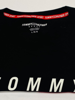 Tommy Jeans, Camiseta de Mujer cuello redondo con logo de corte holgado