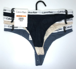 Calvin Klein; Paquete de 3 hilos o tangas de algodón elástico