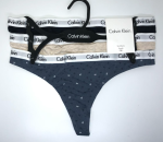 Calvin Klein; Paquete de 3 hilos o tangas de algodón elástico