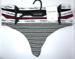 Calvin Klein; Paquete de 3 hilos o tangas de algodón elástico