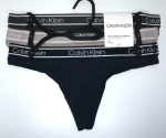 Calvin Klein; Paquete de 3 hilos o tangas de algodón elástico