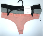 Calvin Klein; Paquete de 3 hilos o tangas de algodón