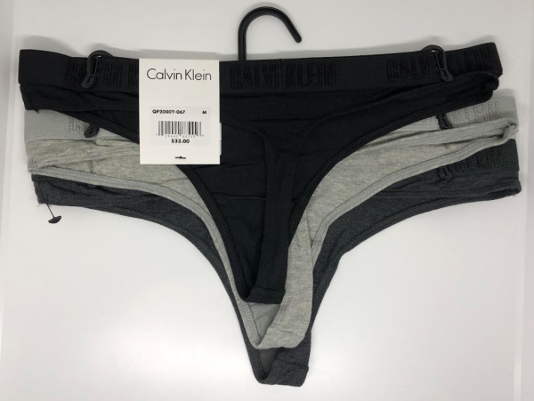 Calvin Klein; Paquete de 3 hilos o tangas muy cómodas