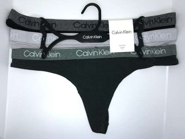 Calvin Klein; Paquete de 3 hilos o tangas de algodón modernas