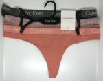 Calvin Klein; Paquete de 3 hilos o tangas de algodón modernas
