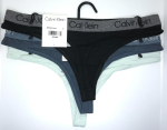 Calvin Klein; Paquete de 3 hilos o tangas lisas