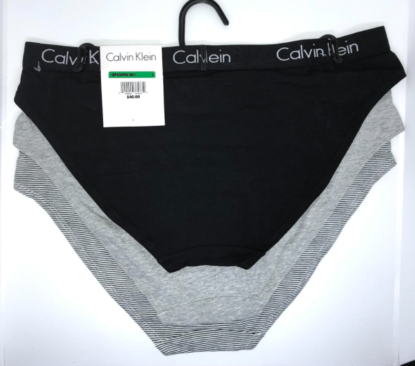 Calvin Klein; Paquete de 3 bikinis de algodón