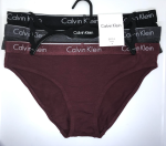 Calvin Klein; Paquete de 3 bikinis de algodón