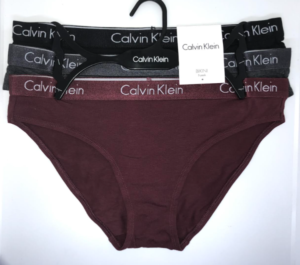Calvin Klein; Paquete de 3 bikinis de algodón