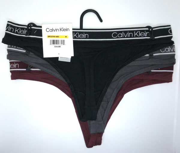 Calvin Klein; Paquete de 3 hilos o tangas muy cómodas