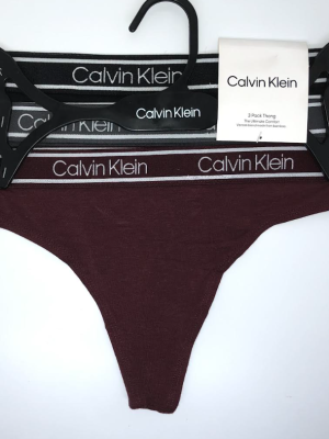 Calvin Klein; Paquete de 3 hilos o tangas muy cómodas