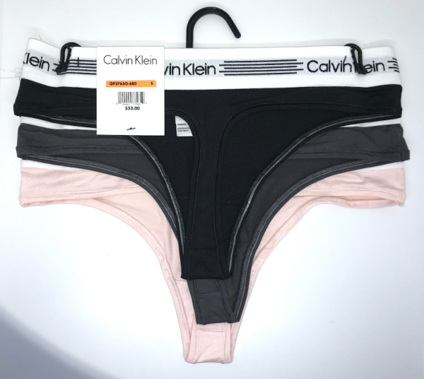 Calvin Klein; Paquete de 3 hilos o tangas de algodón modernas