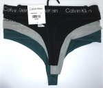 Calvin Klein; Paquete de 3 hilos o tangas de algodón elástico